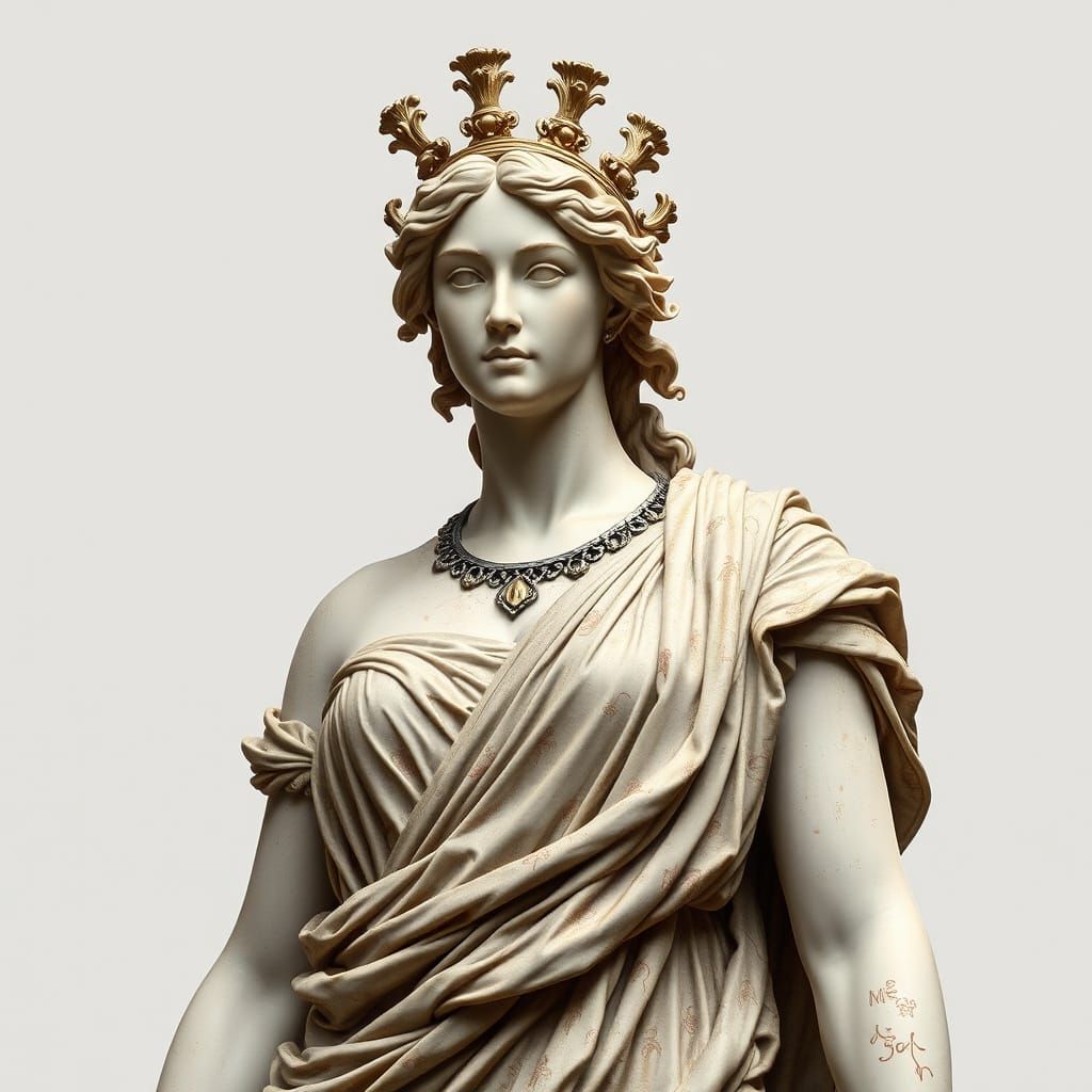Classical Depiction of Hera as Juno