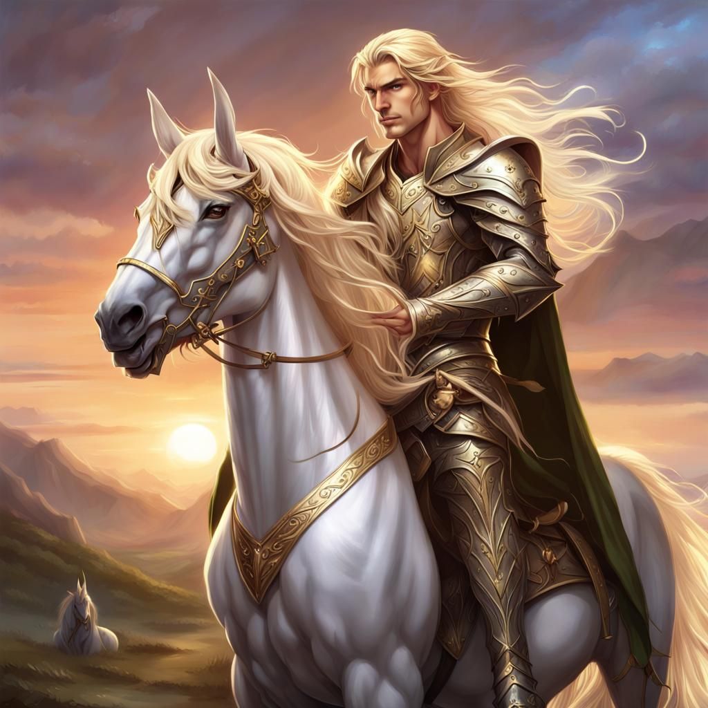 Glorfindel on his white horse