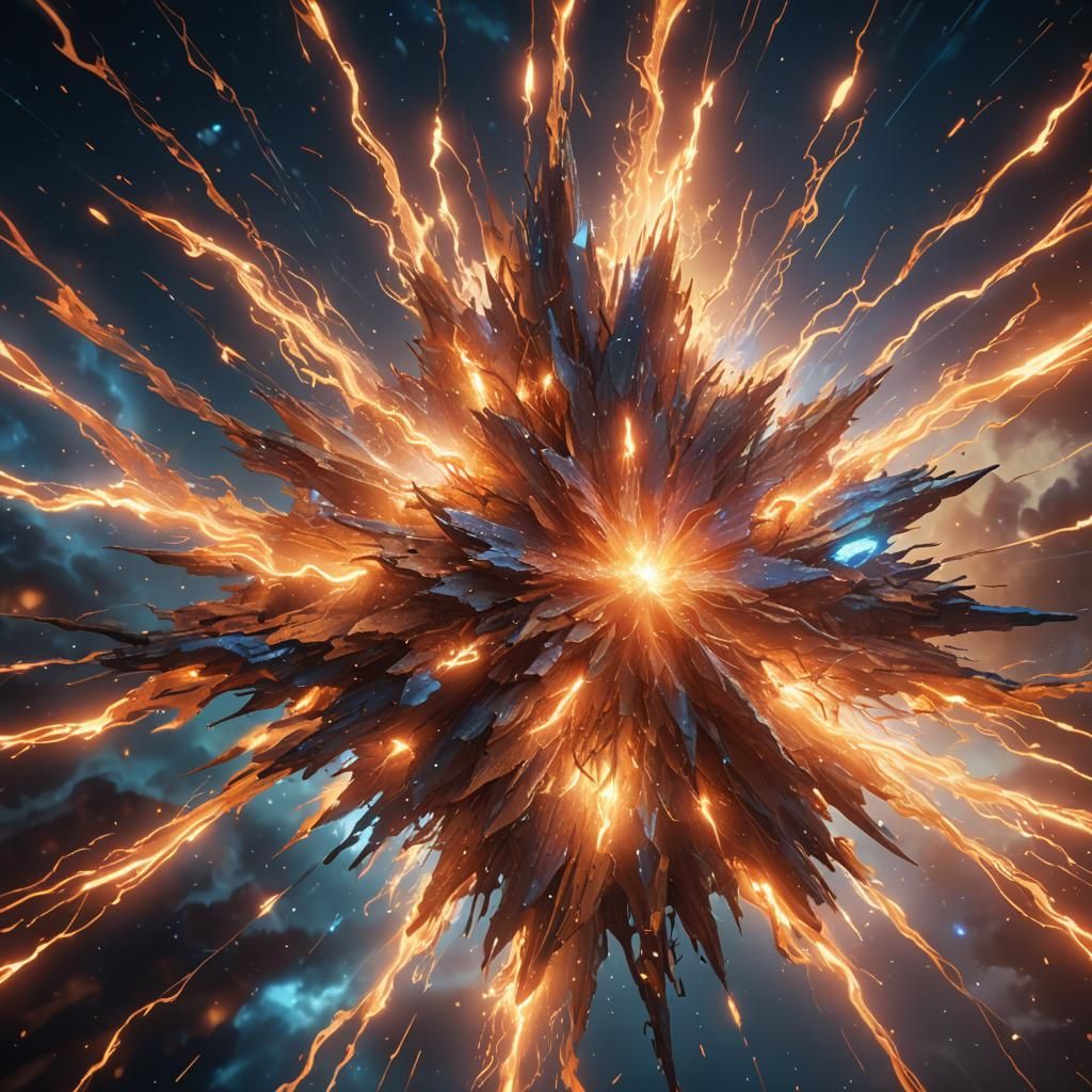 Ethereal Lights Bursting in a Vibrant Sky