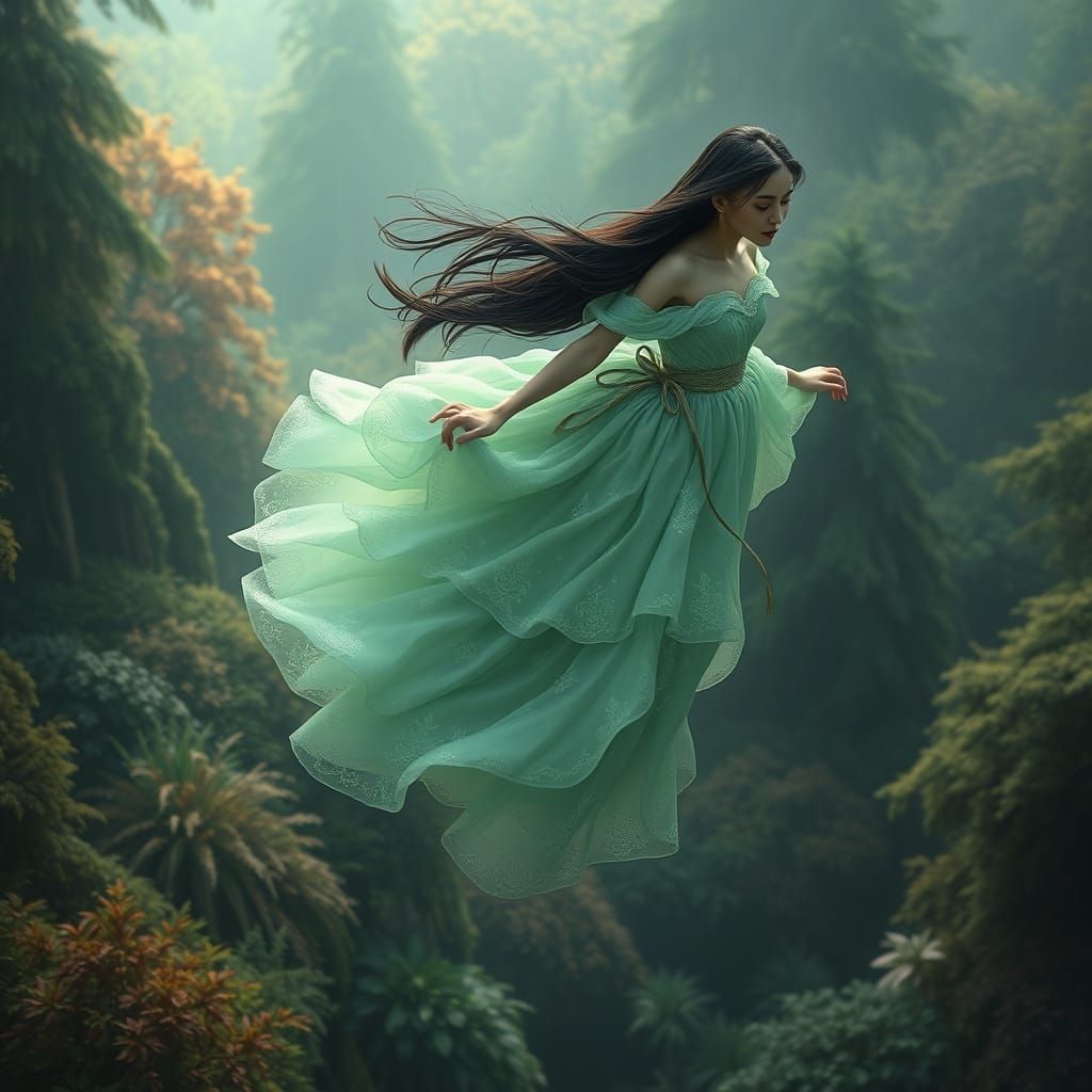 Whispering Enchantress of the Emerald Realm