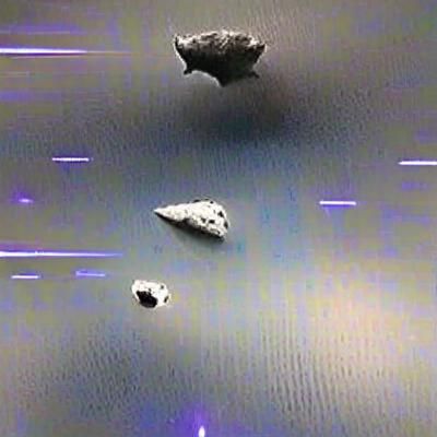 Detailed Asteroid Field Digital Art