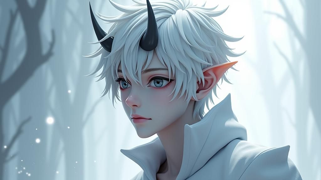 Anime-Inspired Cold Wight Demon in 3D