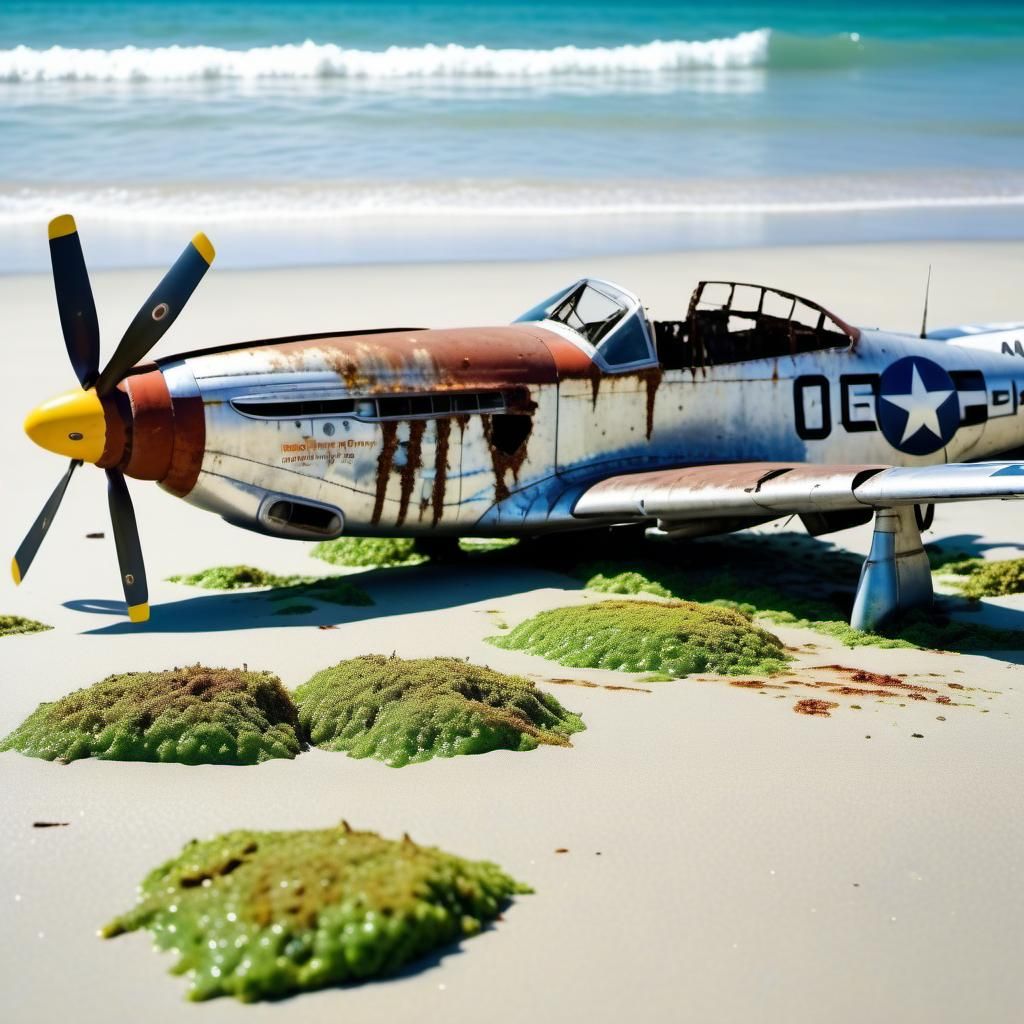 Washed Ashore: P-51 Mustang Wreck on Pacific Island