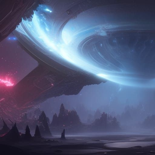 Holding the Galaxy: Detailed Fantasy Concept Art
