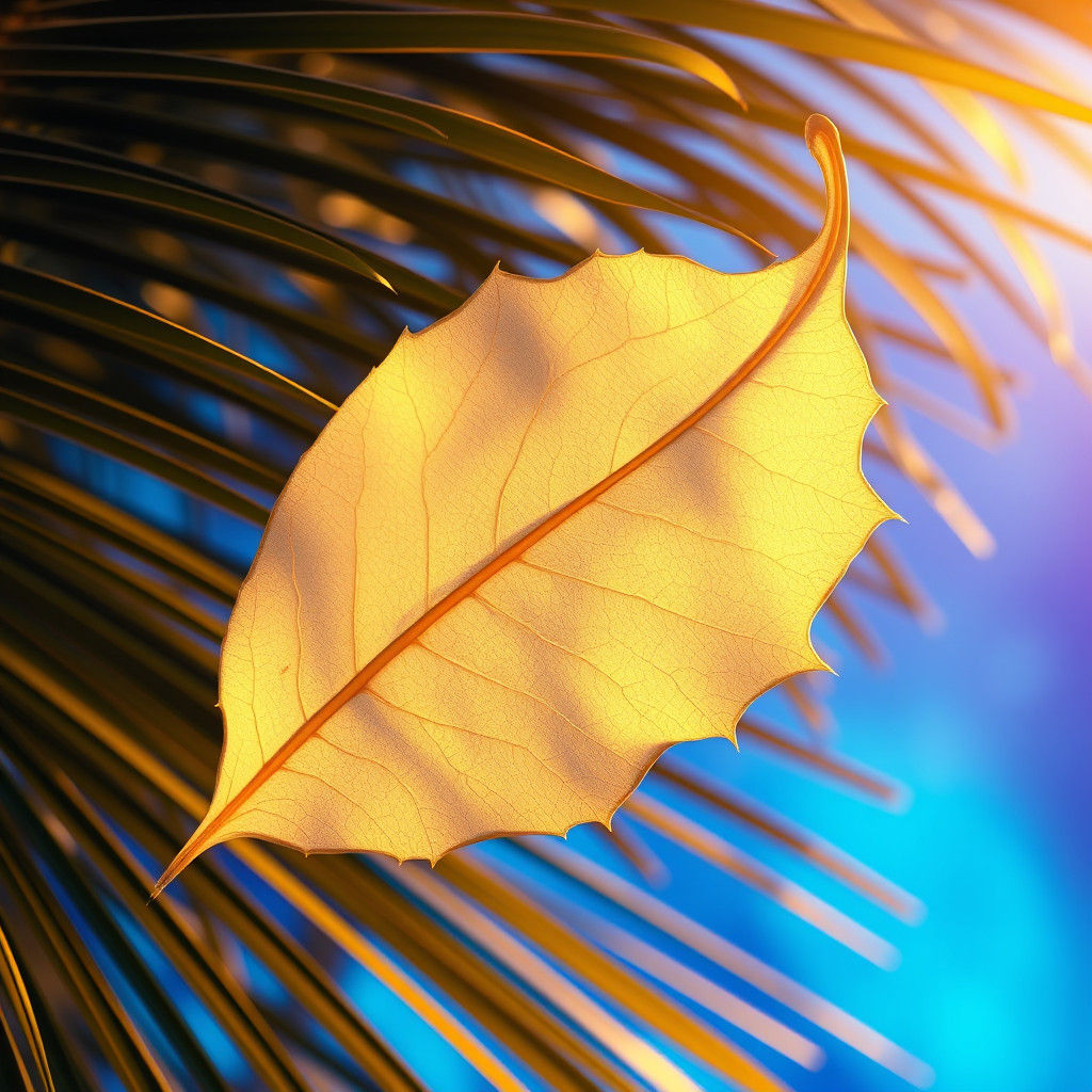 Translucent Leaf Meets Palm: Fantasy Concept Art