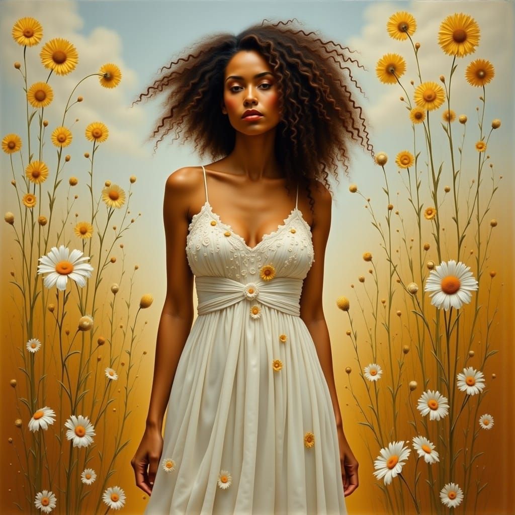 Ethereal Woman in Dreamy, Natural Light