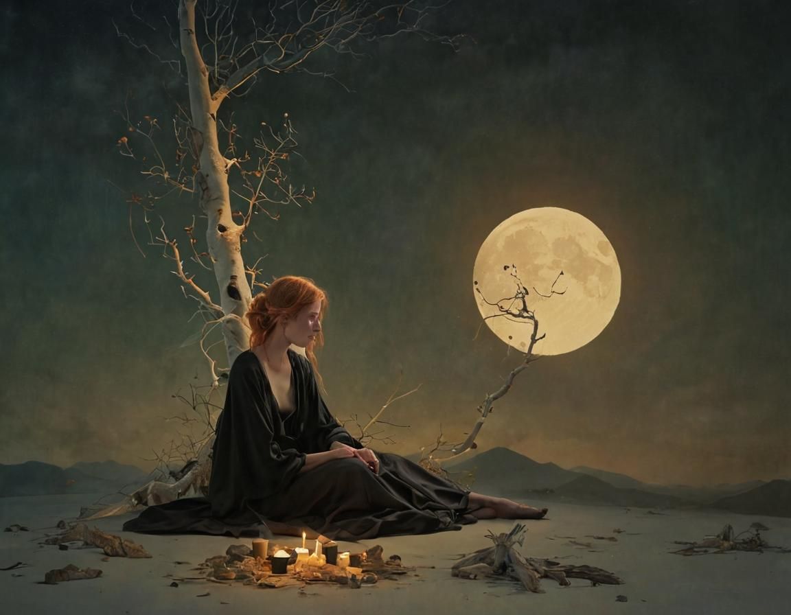 Ethereal Fairytale Scene in Layered Emotion