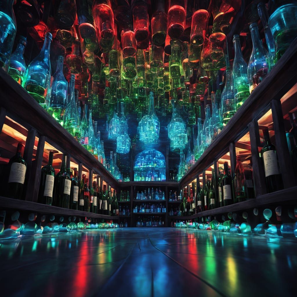 Trippy wine cellar