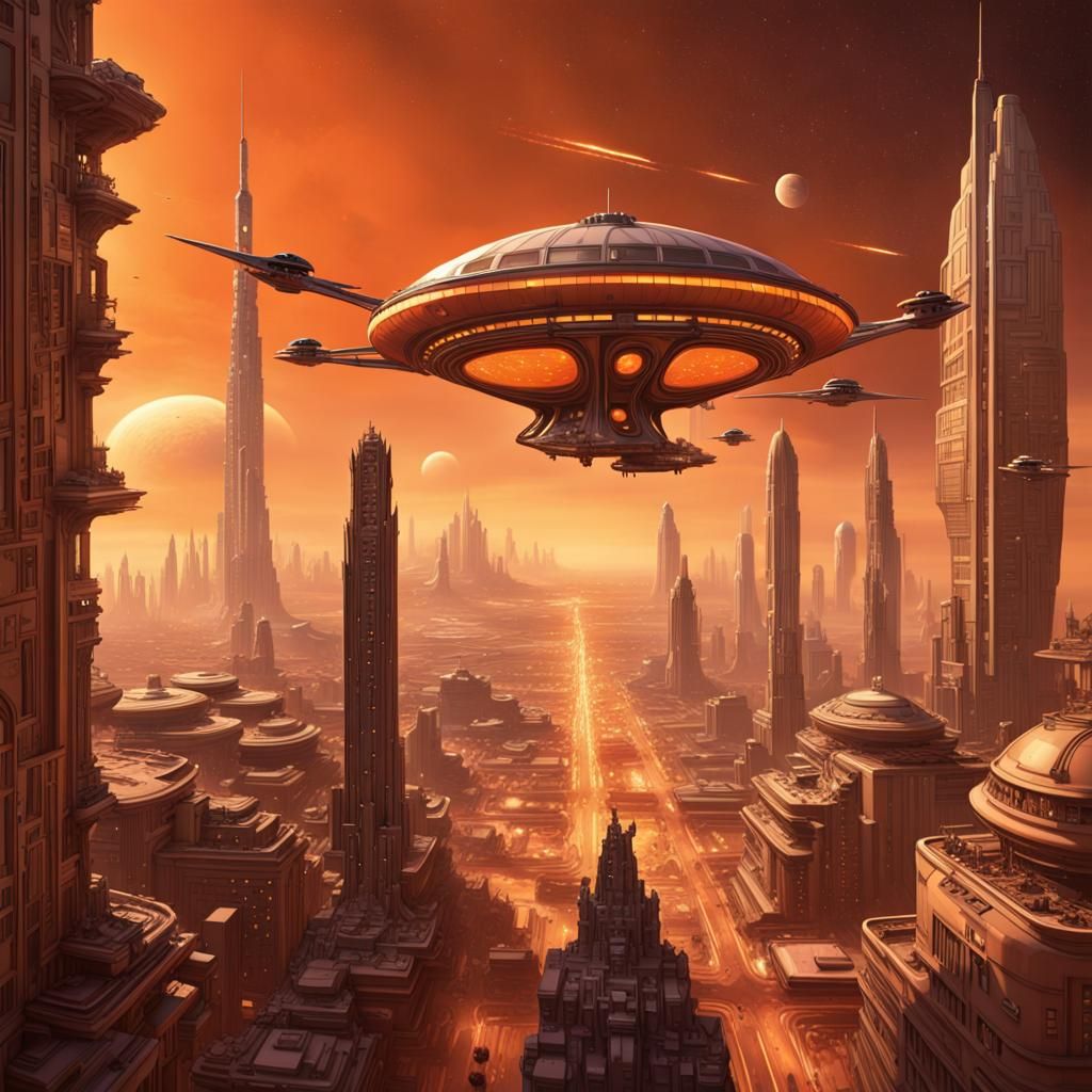 Marsport: Art Deco Metropolis on Martian Plains