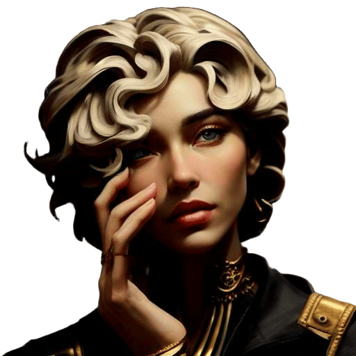 Dramatic Close-Up Portrait in Vivid Triadic Colors