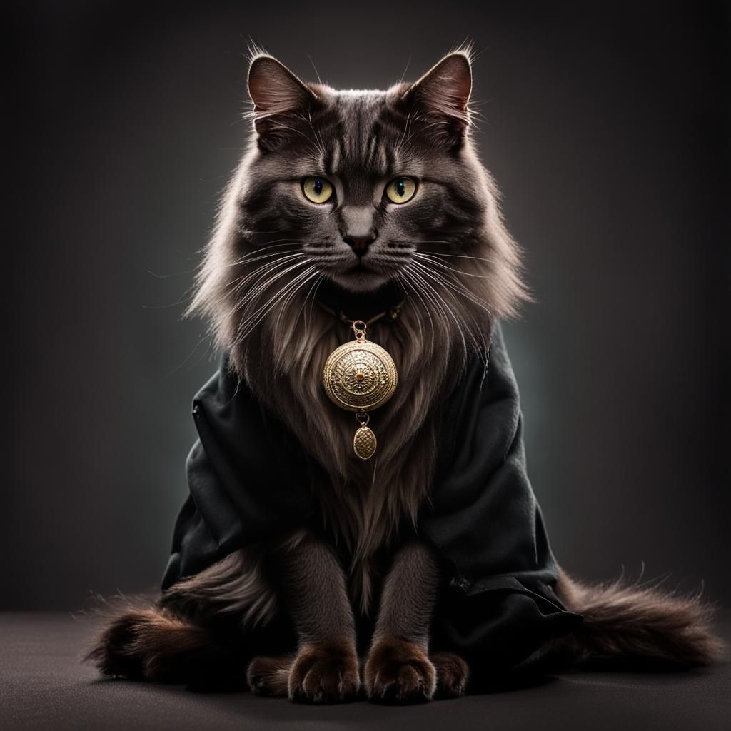Aristocratic Cat Portrait