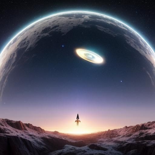 Ancient Alien Disc Flies Through Vast Galaxy