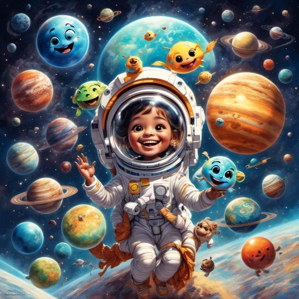 Happy Planets, Smiling <lora:Happiness And Beauty:1.0>