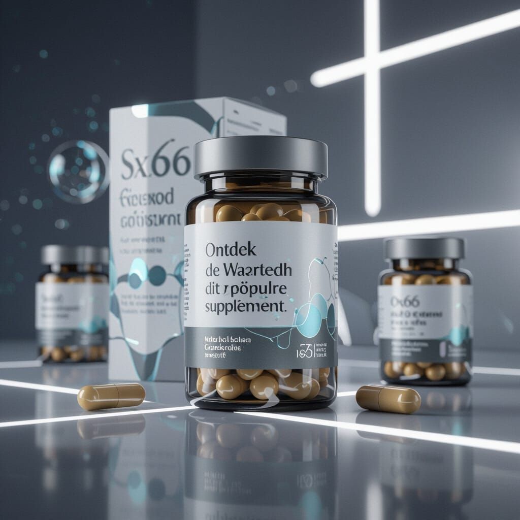 SX66 Capsules: Sleek Product Shot with Futuristic Design