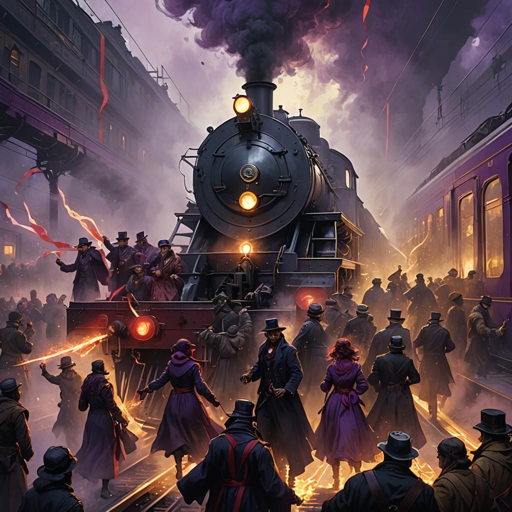 Dark Fantasy: Angry People on a Train