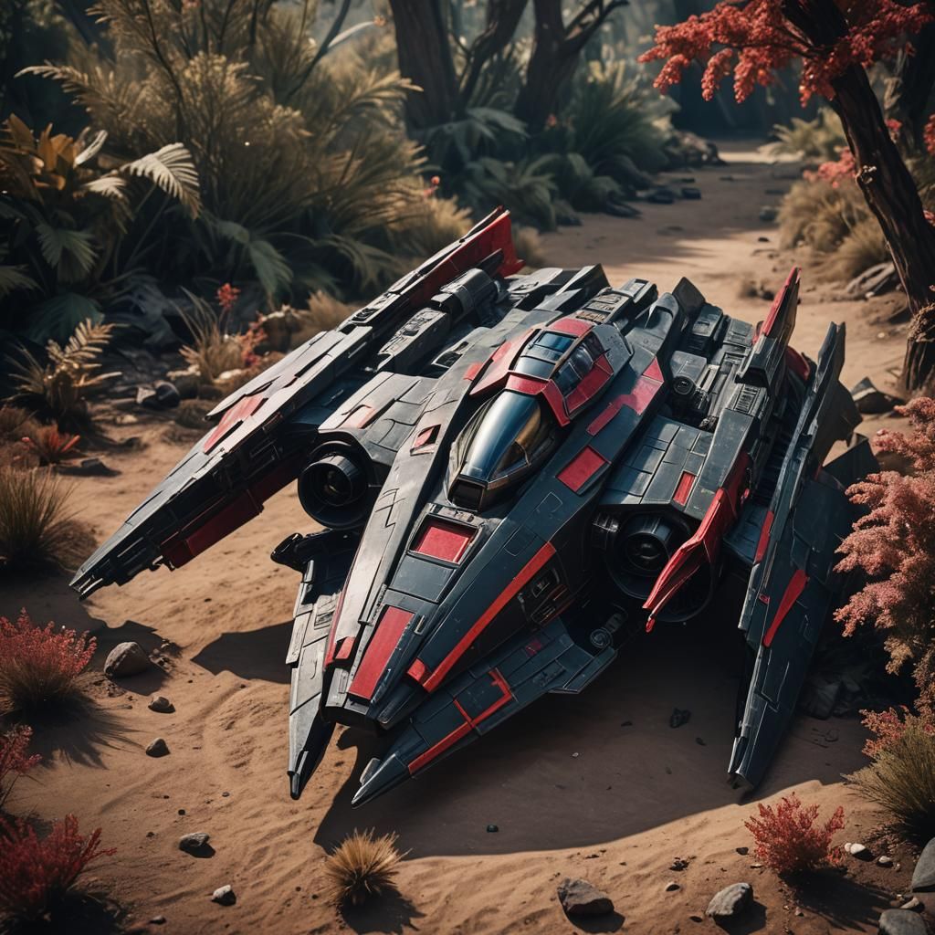 Insectoid Razor Crest with Crystal Wings