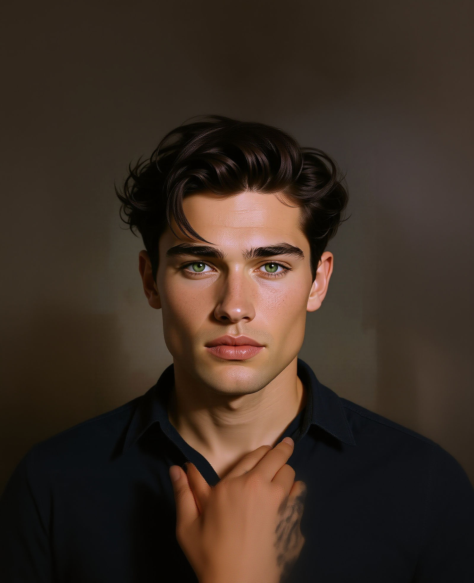 Portrait of a Blond Man with Germanic Features