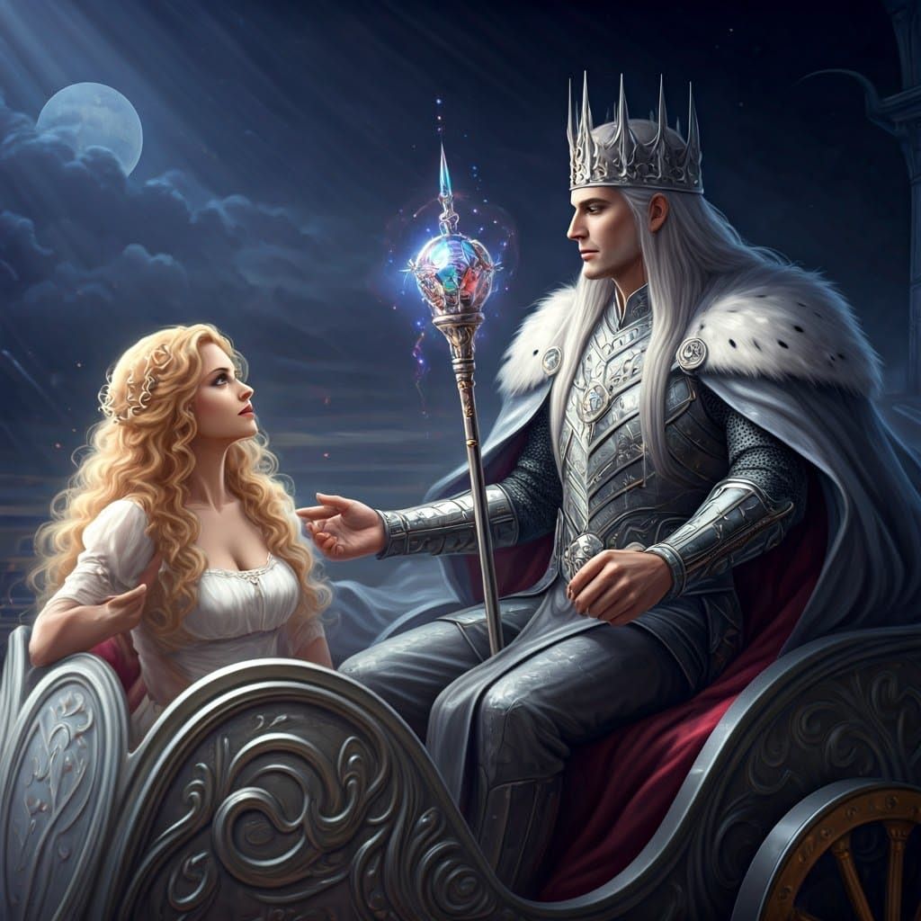 Regal Silver King in Pre-Raphaelite Style