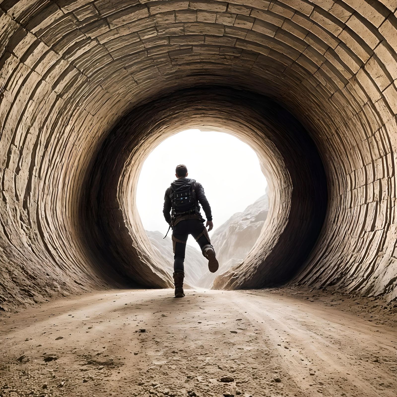 Crawling Through a Dark Underground Tunnel