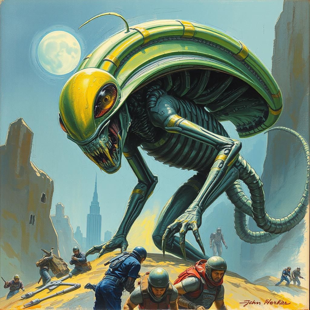 Alien Creature Art Inspired by Sci-Fi Masters