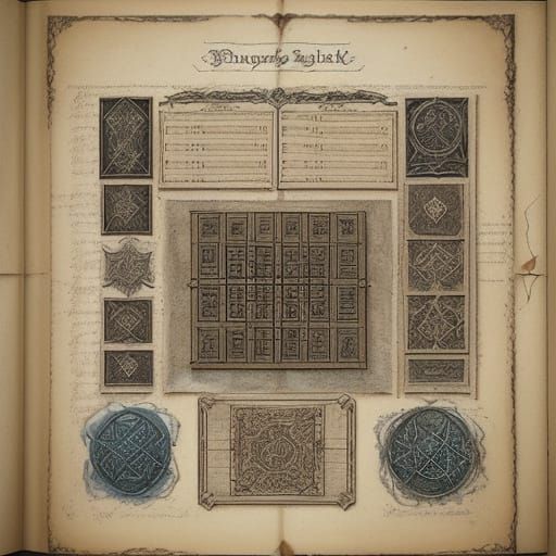 Fantasy RPG Character Sheet in Salvagepunk Style