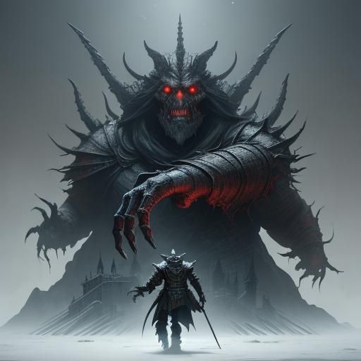 Three-Headed Warden: Fantasy Concept Art