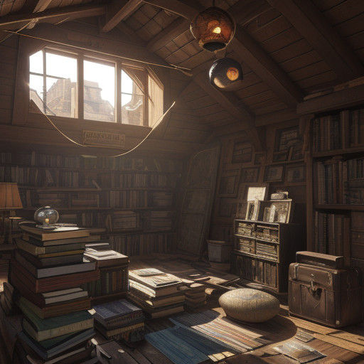 Treasures Spill Across a Dusty Attic Floor