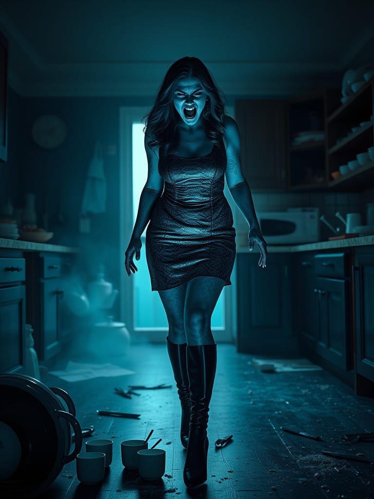 Ethereal Horror in Dark Kitchen