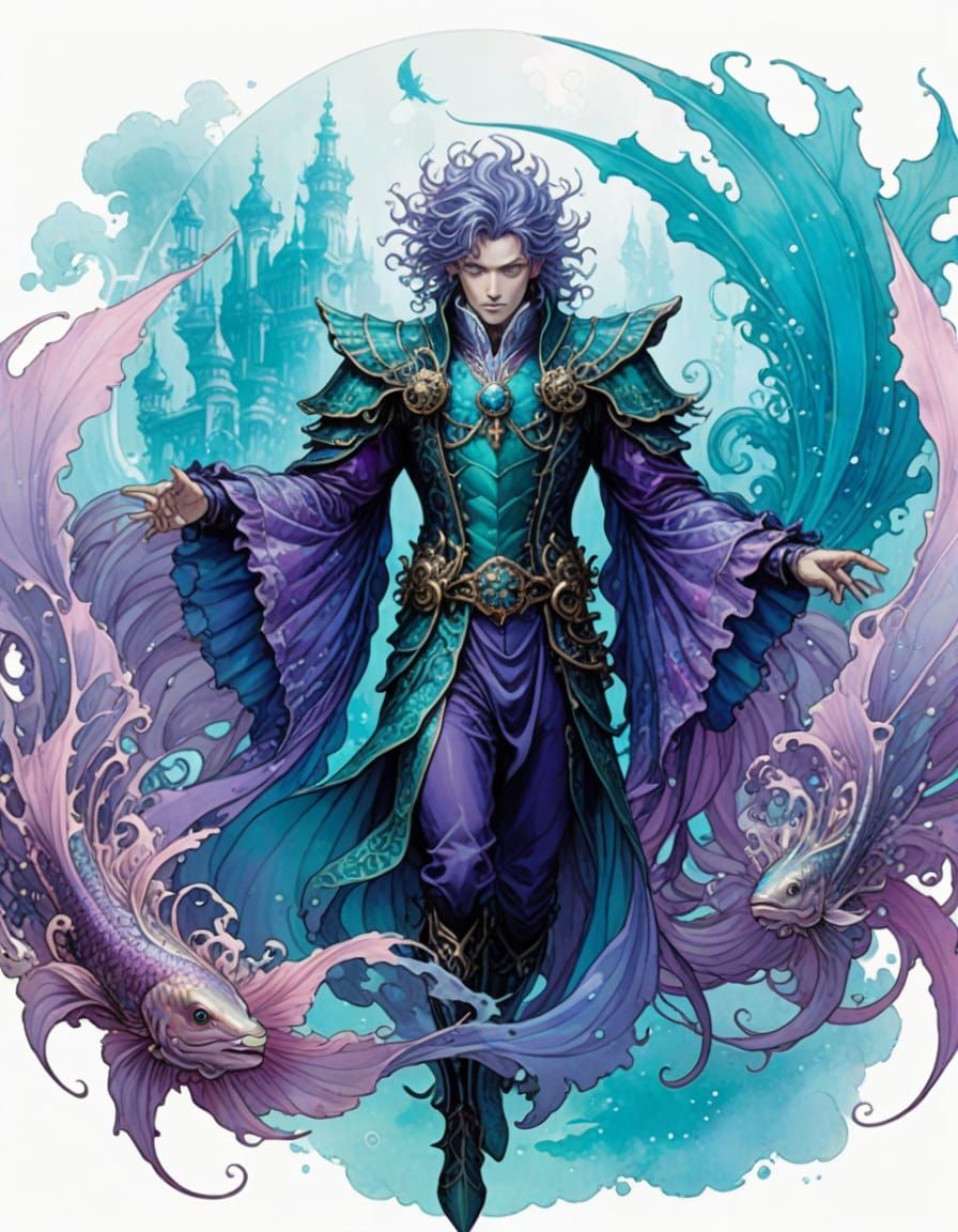 Enchanting Baroque Fantasy Masterpiece in Vibrant, Dreamy Hu...