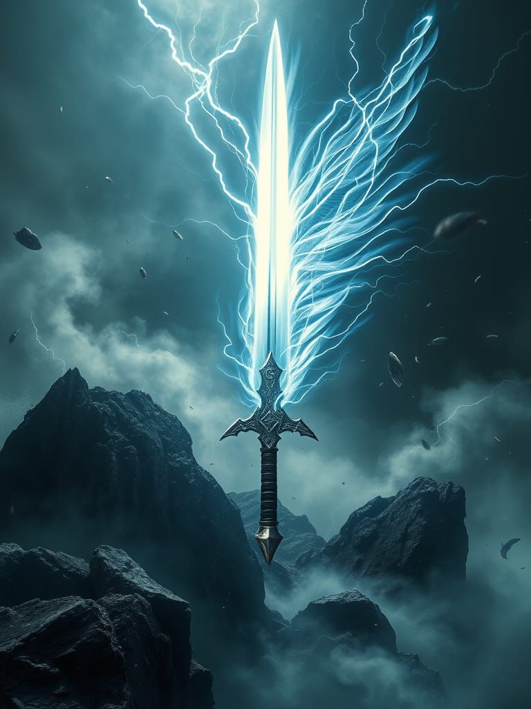 Weightless Sword of Shimmering Silver Light