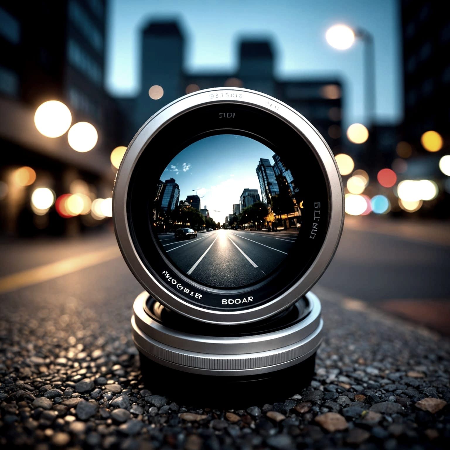 Abstract Seascape with Long Exposure and Bokeh