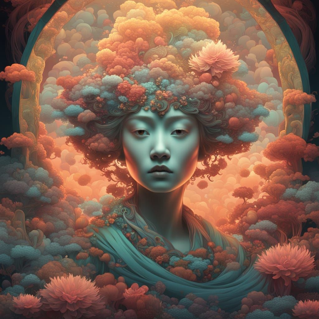 Ethereal Fantasy Art with Volumetric Lighting