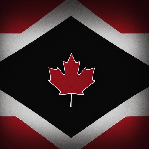 Upside-down Canadian flag