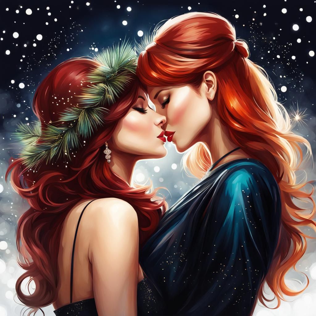 New Year's Kiss: Concept Art Painting