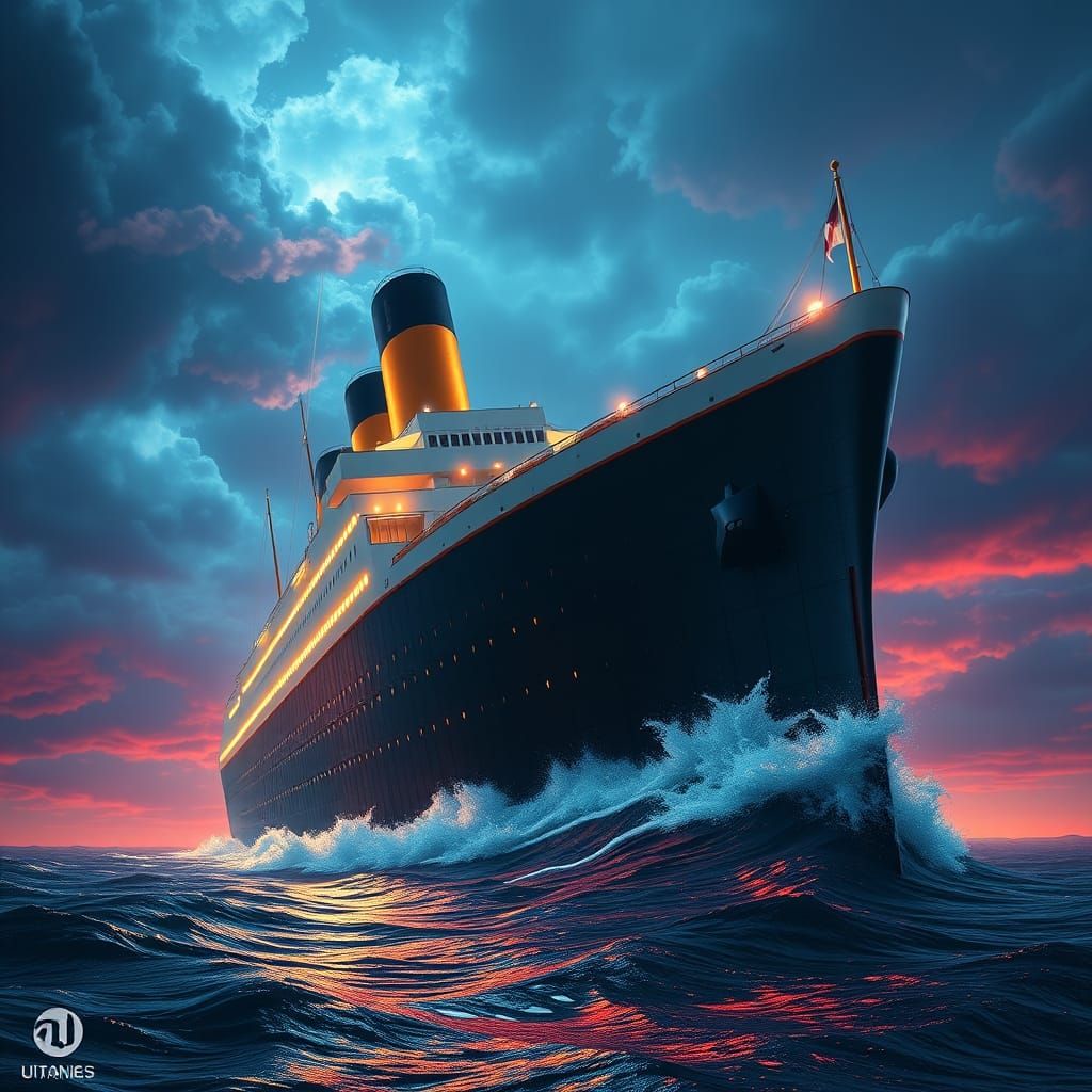Epic Titanic Concept Art in Unreal Engine 5 Style