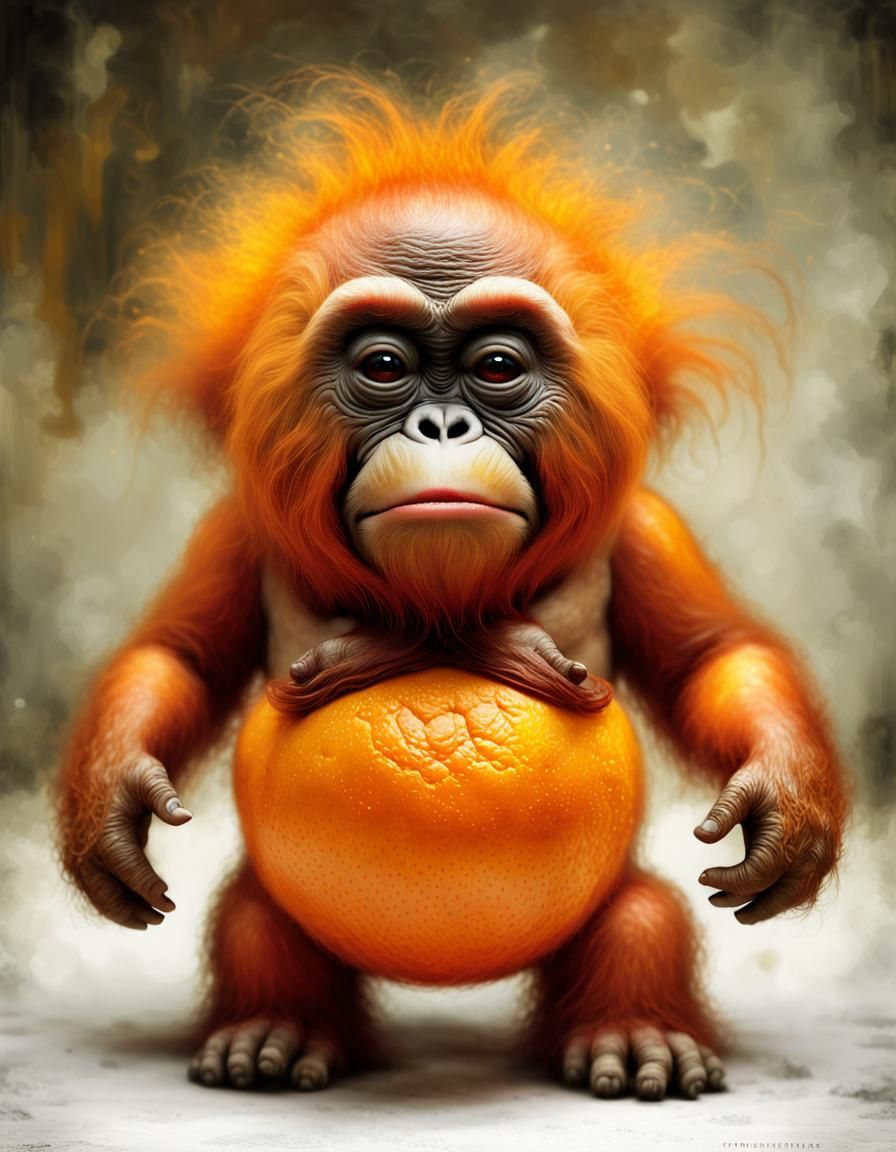 Demonic Cyborg Bear in Volcanic Hyperspace Portrait