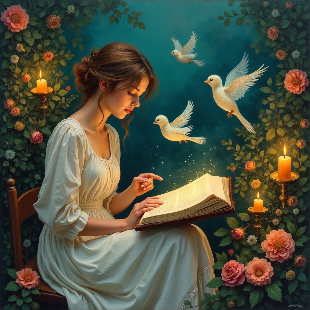 Dreamlike Poems Come to Life in Whimsical Surrealist Scene