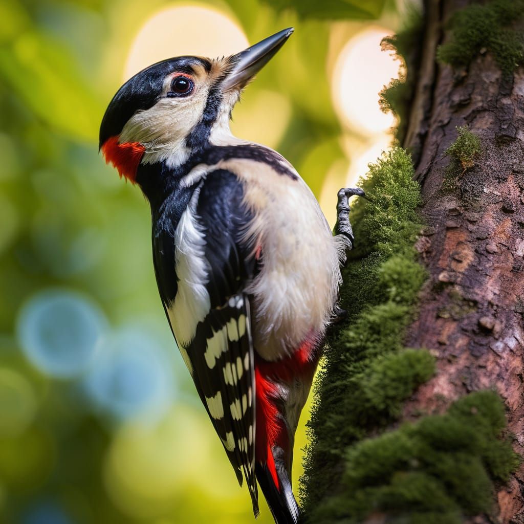 Great Spotted Woodpecker: Wildlife Photography in Vivid Colo...