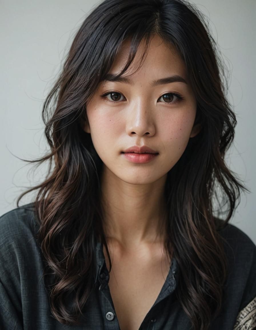 Portrait of a Beautiful Asian Woman