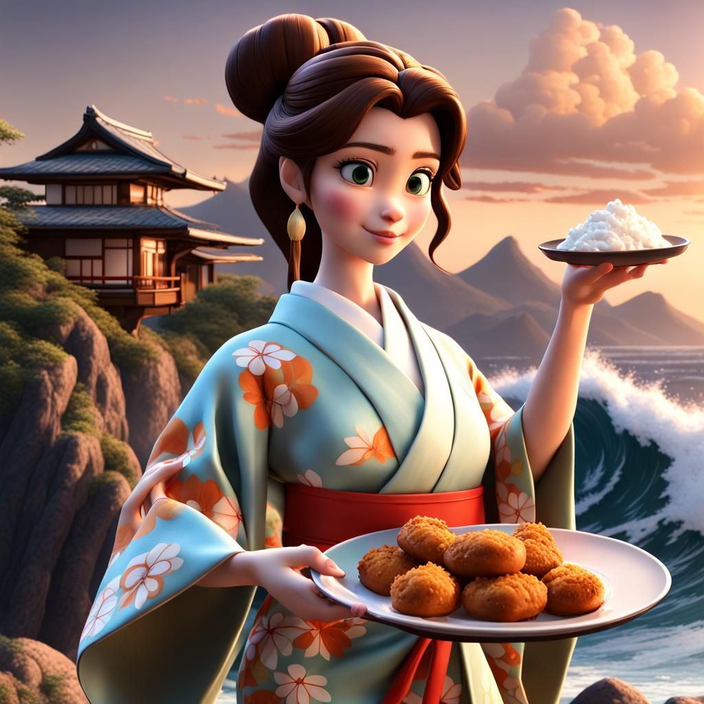 Disney Princess with Teriyaki Rolls and Tsunami