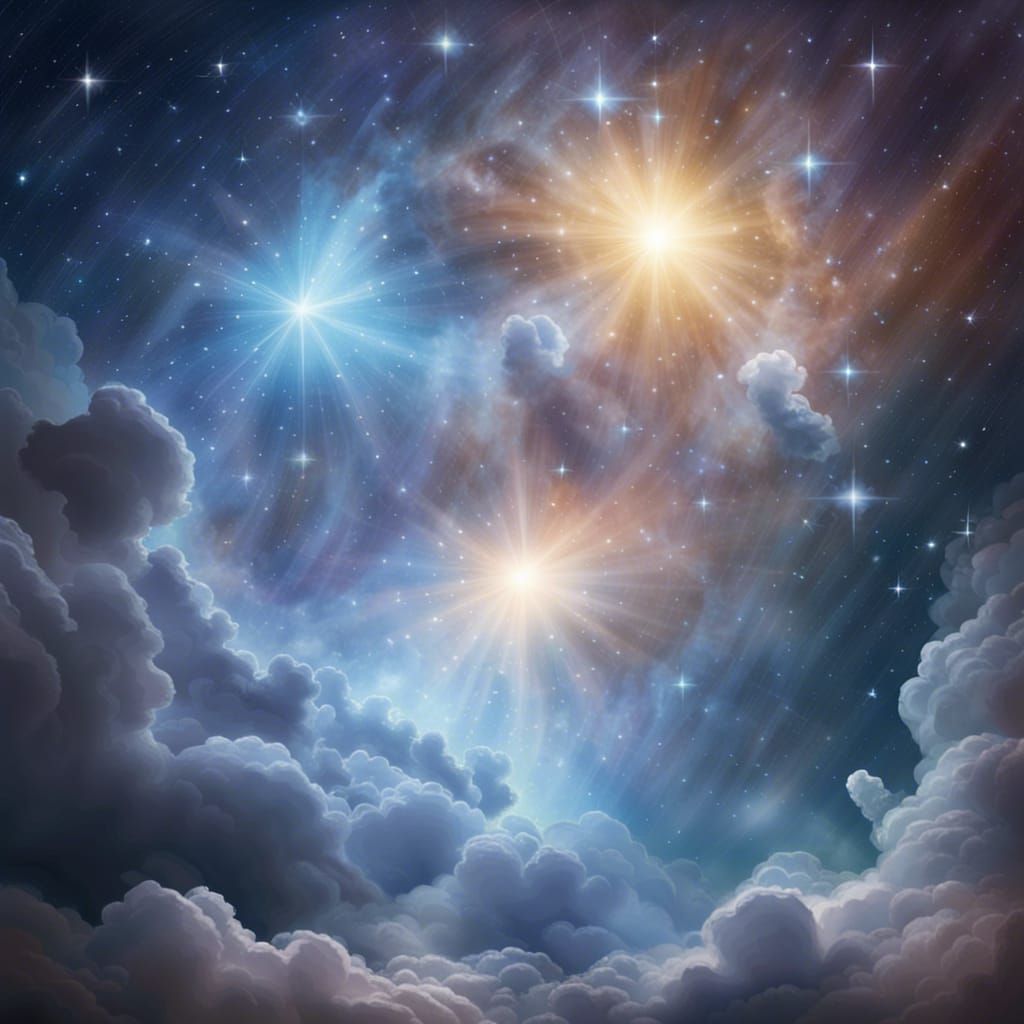 Pleiades Stars in Divine Sunshine