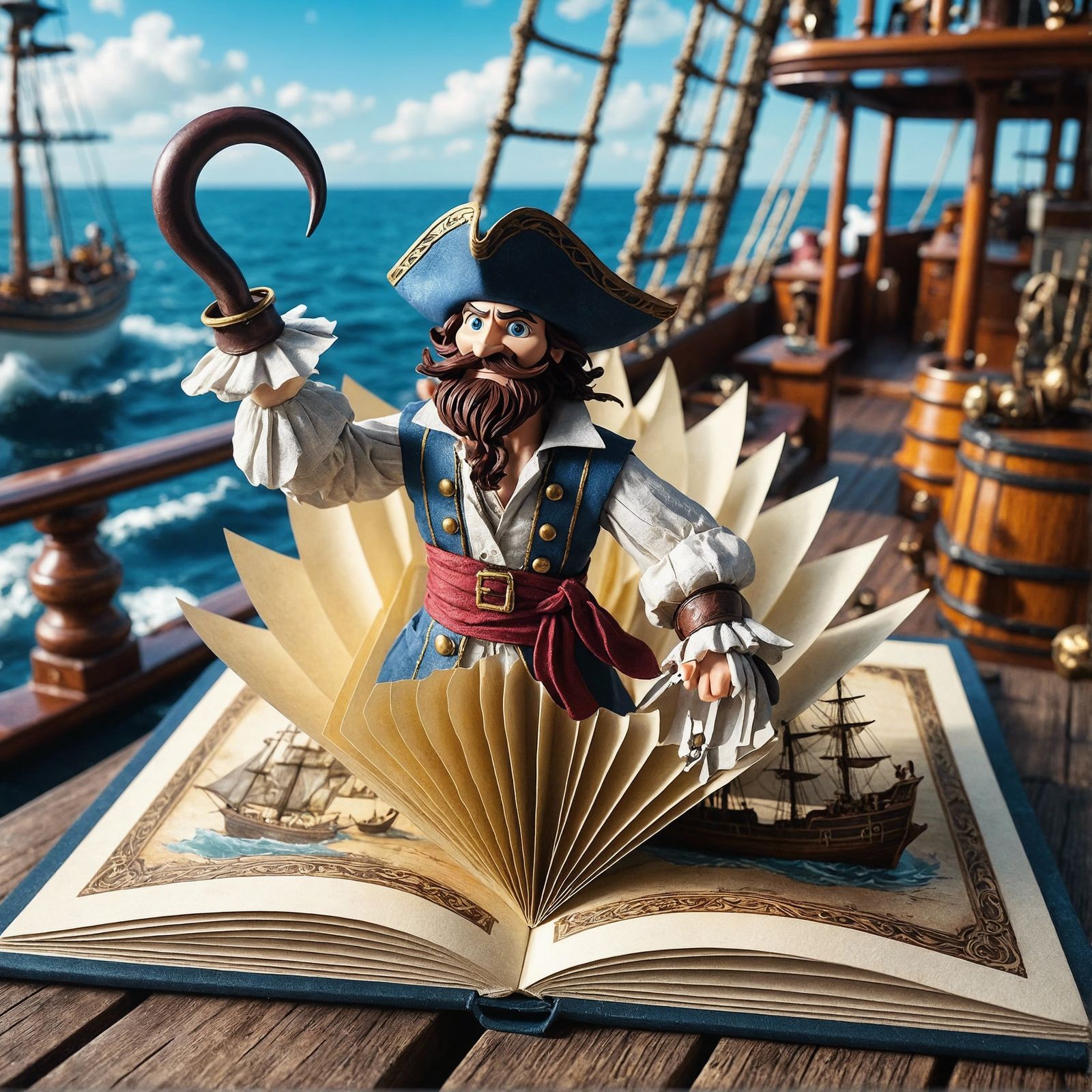Pirate Captain Pop-Up Book Comes to Life