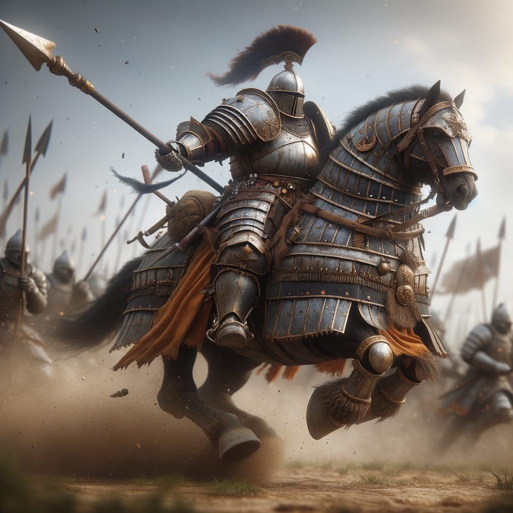 Bantu Knight Charges Into Battle During Gunpowder Age