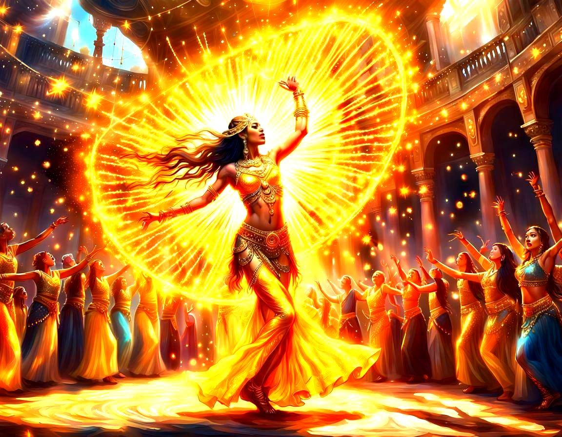 Golden Sun Goddess Belly Dance Performance
