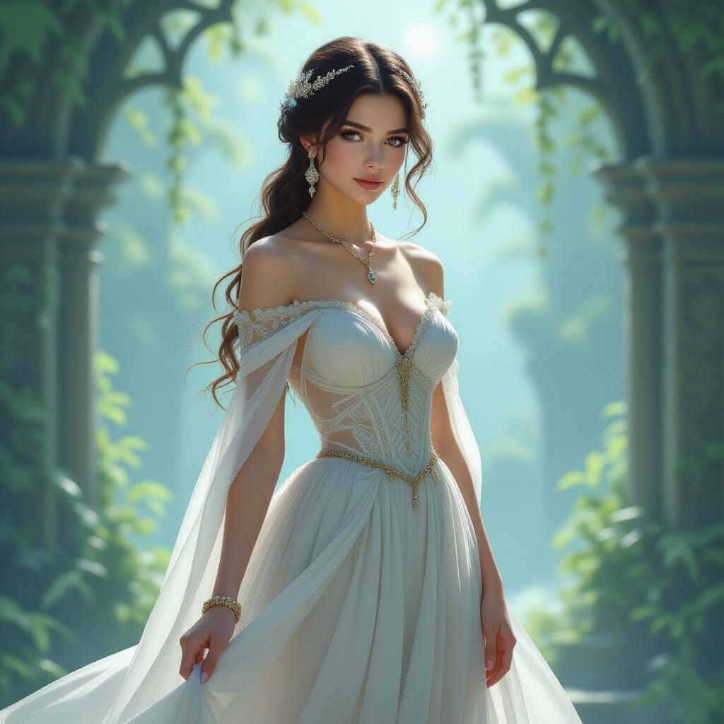 Ethereal Woman in Dreamlike Fantasy Art