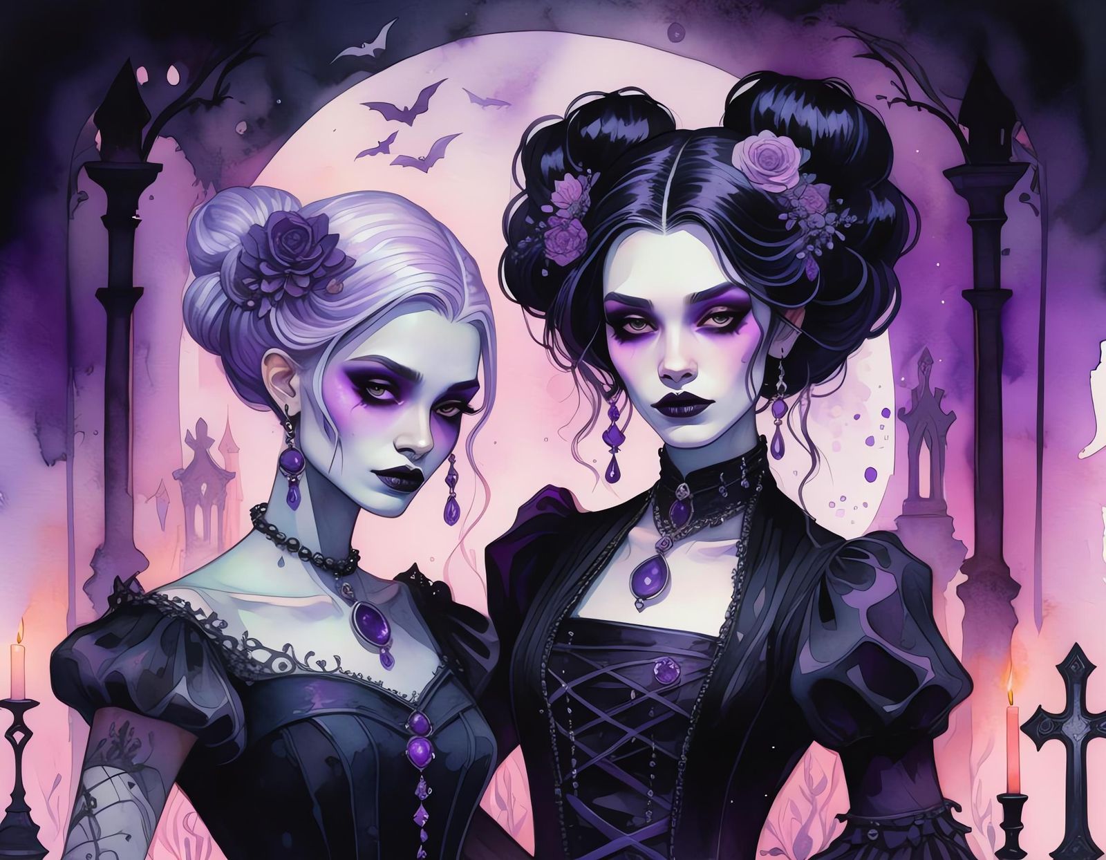 у🧧mystical portrait of Gotha girls✌