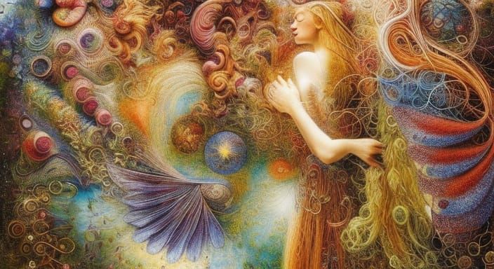 Surreal Buildings Collage in Rich Colors