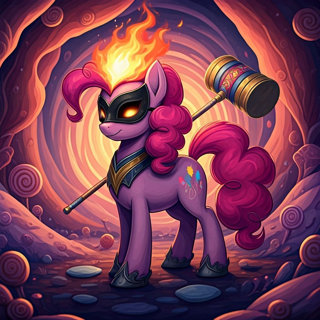 Pinkie Pie as Dark Fire Mage Jester