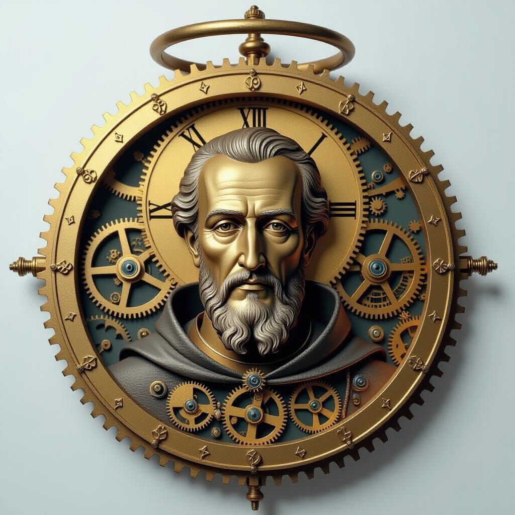 Saint of Time: Mechanical Saint with Watch Face