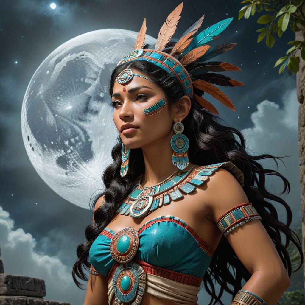 Goddess of the Lunar Cycle in Mayan Mythology